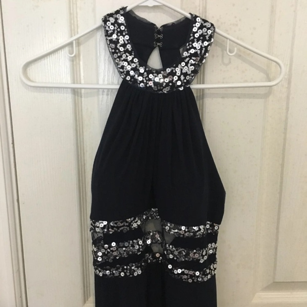 Dark Navy Blue Long Dress